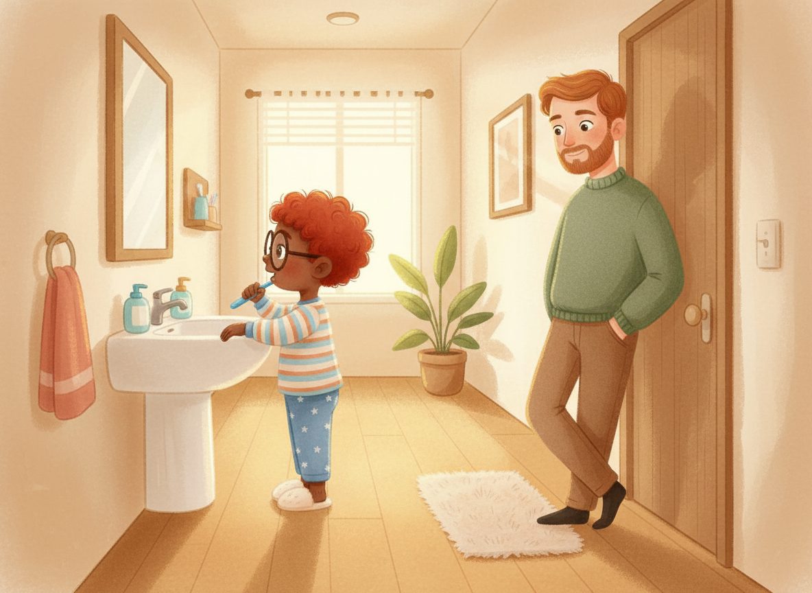 The goodbye at the classroom door: two squeezes and a wave